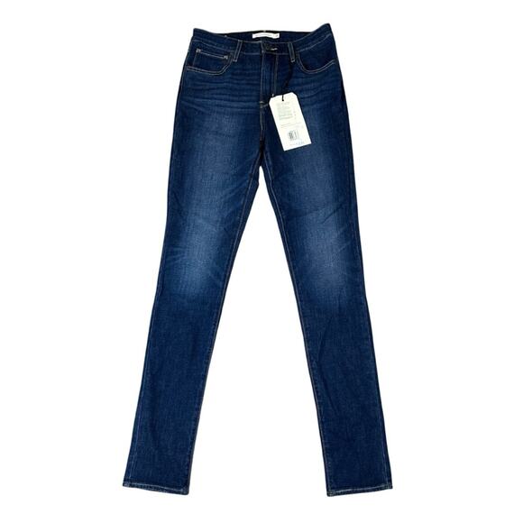 Levi's 721 High Rise Skinny Jeans Dark Wash Size 28 NWT - Picture 1 of 7